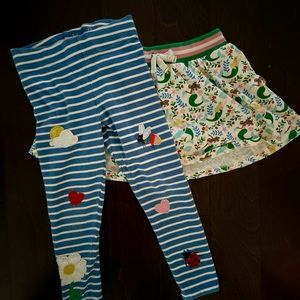 Mini Boden Skort and Legging Bundle